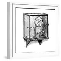 Steam Pressure Gauge And Recorder-Mark Sykes-Framed Photographic Print