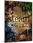 Steam Punk Logo Sign-Pixeldreams-Mounted Art Print