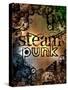 Steam Punk Logo Sign-Pixeldreams-Stretched Canvas