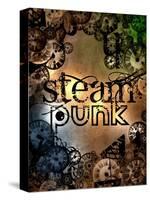 Steam Punk Logo Sign-Pixeldreams-Stretched Canvas