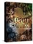 Steam Punk Logo Sign-Pixeldreams-Stretched Canvas