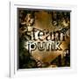 Steam Punk Rusty Sign Illustration-Pixeldreams-Framed Art Print