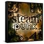 Steam Punk Rusty Sign Illustration-Pixeldreams-Framed Stretched Canvas