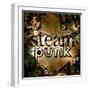 Steam Punk Rusty Sign Illustration-Pixeldreams-Framed Art Print