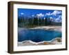 Steam Rising from Abyss Pool in West Thumb Geyser Basin, Yellowstone National Park, USA-John Elk III-Framed Premium Photographic Print