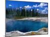 Steam Rising from Abyss Pool in West Thumb Geyser Basin, Yellowstone National Park, USA-John Elk III-Mounted Premium Photographic Print