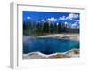 Steam Rising from Abyss Pool in West Thumb Geyser Basin, Yellowstone National Park, USA-John Elk III-Framed Photographic Print