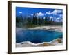 Steam Rising from Abyss Pool in West Thumb Geyser Basin, Yellowstone National Park, USA-John Elk III-Framed Photographic Print