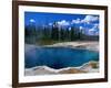 Steam Rising from Abyss Pool in West Thumb Geyser Basin, Yellowstone National Park, USA-John Elk III-Framed Photographic Print