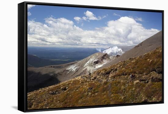 Steam Rising from Side of Mount Tongariro-Stuart-Framed Stretched Canvas