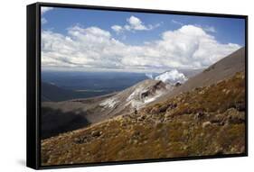 Steam Rising from Side of Mount Tongariro-Stuart-Framed Stretched Canvas