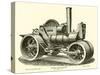 Steam Road-Roller, by Aveling and Porter-null-Stretched Canvas