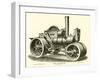 Steam Road-Roller, by Aveling and Porter-null-Framed Giclee Print