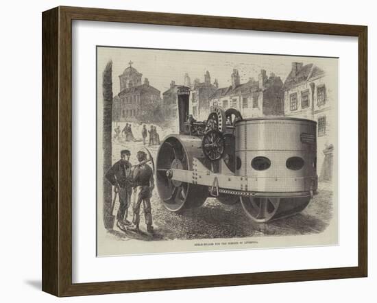 Steam-Roller for the Streets of Liverpool-null-Framed Giclee Print