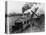 Steam Shovel Digging Ditch for Western Pacific Railroad-null-Stretched Canvas