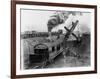 Steam Shovel Digging Ditch for Western Pacific Railroad-null-Framed Photographic Print