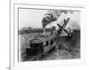 Steam Shovel Digging Ditch for Western Pacific Railroad-null-Framed Photographic Print