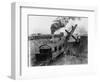 Steam Shovel Digging Ditch for Western Pacific Railroad-null-Framed Photographic Print