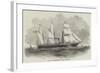 Steam to the Mediterranean, the Arabian Screw-Steamer-null-Framed Giclee Print