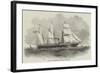 Steam to the Mediterranean, the Arabian Screw-Steamer-null-Framed Giclee Print