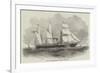 Steam to the Mediterranean, the Arabian Screw-Steamer-null-Framed Giclee Print