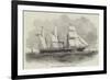 Steam to the Mediterranean, the Arabian Screw-Steamer-null-Framed Giclee Print