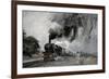 Steam Train at Garsdale, Cumbria-John Cooke-Framed Giclee Print