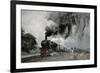 Steam Train at Garsdale, Cumbria-John Cooke-Framed Giclee Print