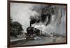 Steam Train at Garsdale, Cumbria-John Cooke-Framed Giclee Print