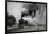 Steam Train at Garsdale, Cumbria-John Cooke-Framed Giclee Print