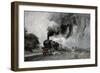 Steam Train at Garsdale, Cumbria-John Cooke-Framed Giclee Print