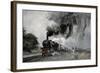 Steam Train at Garsdale, Cumbria-John Cooke-Framed Giclee Print