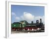 Steam Train Displayed Outside Station, Lattakia, Syria, Middle East-Christian Kober-Framed Photographic Print