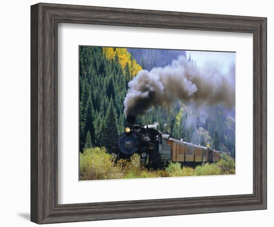 Steam Train, Durango & Silverton Railroad, Silverton, Colorado, USA-Jean Brooks-Framed Photographic Print