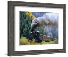 Steam Train, Durango & Silverton Railroad, Silverton, Colorado, USA-Jean Brooks-Framed Photographic Print