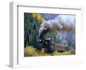 Steam Train, Durango & Silverton Railroad, Silverton, Colorado, USA-Jean Brooks-Framed Photographic Print