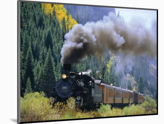 Steam Train, Durango & Silverton Railroad, Silverton, Colorado, USA-Jean Brooks-Mounted Photographic Print