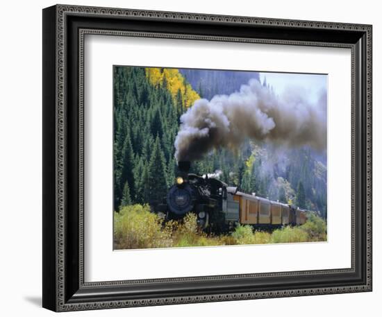 Steam Train, Durango & Silverton Railroad, Silverton, Colorado, USA-Jean Brooks-Framed Photographic Print