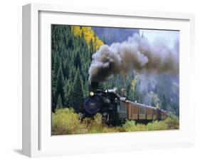 Steam Train, Durango & Silverton Railroad, Silverton, Colorado, USA-Jean Brooks-Framed Photographic Print