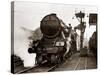 Steam Train Electric Coaling Installation and Inspection Pit at Kings Cross Station, September 1929-null-Stretched Canvas