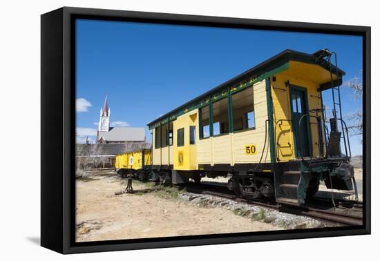 Steam Train Engine, Gold Hill Train Station, Virginia City, Nevada, USA-Michael DeFreitas-Framed Stretched Canvas