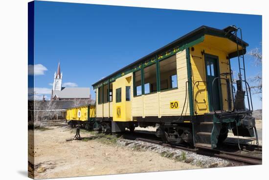 Steam Train Engine, Gold Hill Train Station, Virginia City, Nevada, USA-Michael DeFreitas-Stretched Canvas