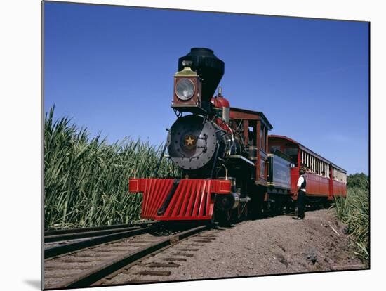 Steam Train from 1860, Reconstructed 1970, Maui Island, Hawaii, USA-Ursula Gahwiler-Mounted Photographic Print