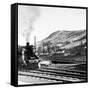 Steam Train Leaving Blair Atholl, 1947-Staff-Framed Stretched Canvas