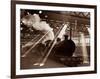 Steam Train Leaving Euston Station, April 1928-null-Framed Photographic Print