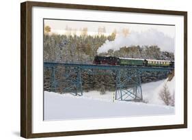 Steam Train, Oberwiesenthal - Cranzhal (Fichtelbergbahn), Germany-phbcz-Framed Photographic Print