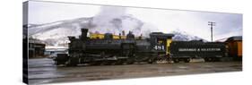 Steam Train on Durango and Silverton Narrow Gauge Railroad, Colorado, USA-null-Stretched Canvas