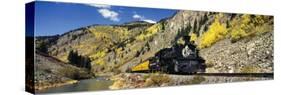 Steam Train on Durango and Silverton Narrow Gauge Railroad, Silverton, Colorado, USA-null-Stretched Canvas