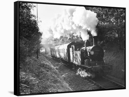 Steam Train on the Southern Region Nr-null-Framed Stretched Canvas