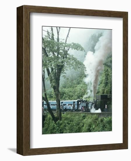 Steam Train on the Way to Darjeeling, West Bengal State, India, Asia-Sybil Sassoon-Framed Photographic Print